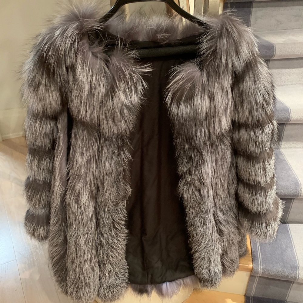 Real fox fur jacket